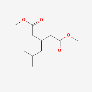 Dimethyl 3-isobutylpentanedioate chemical structure (CAS 145328-03-6)
