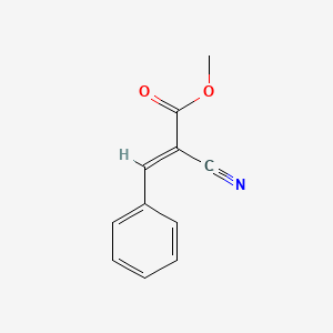 Methyl (E)-2-Cyano-3-phenylacrylate chemical structure (CAS 14533-86-9)