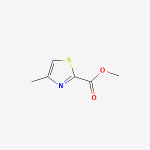 Methyl 4-methylthiazole-2-carboxylate chemical structure (CAS 14542-15-5)