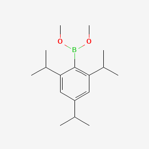 Dimethyl (2,4,6-triisopropylphenyl)boronate chemical structure (CAS 145434-22-6)