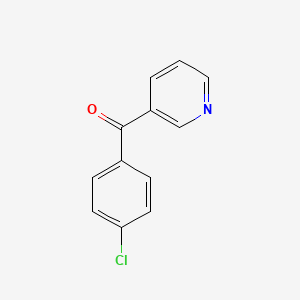 (4-Chlorophenyl)(pyridin-3-yl)methanone chemical structure (CAS 14548-44-8)