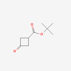 tert-Butyl 3-oxocyclobutanecarboxylate chemical structure (CAS 145549-76-4)