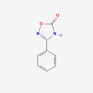 3-Phenyl-1,2,4-oxadiazol-5-ol chemical structure (CAS 1456-22-0)