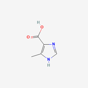 5-Methyl-4-imidazolecarboxylic Acid chemical structure (CAS 1457-59-6)