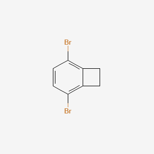 2,5-Dibromobicyclo[4.2.0]octa-1,3,5-triene chemical structure (CAS 145708-71-0)