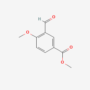 Methyl 3-formyl-4-methoxybenzoate chemical structure (CAS 145742-55-8)