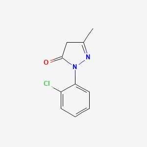 2-(2-Chlorophenyl)-5-methyl-2,4-dihydro-3H-pyrazol-3-one chemical structure (CAS 14580-22-4)