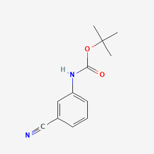 tert-Butyl (3-cyanophenyl)carbamate chemical structure (CAS 145878-50-8)