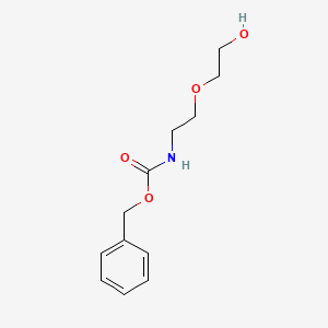 [2-(2-Hydroxy-ethoxy)-ethyl]-carbamic acid benzyl ester chemical structure (CAS 145881-74-9)