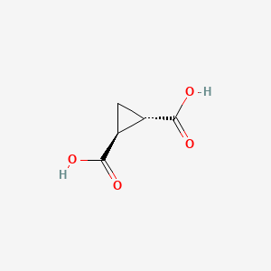 (1S,2S)-Cyclopropane-1,2-dicarboxylic acid chemical structure (CAS 14590-54-6)