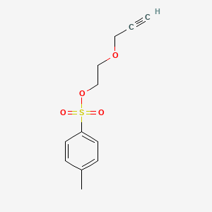 2-(Prop-2-yn-1-yloxy)ethyl 4-methylbenzenesulfonate chemical structure (CAS 145916-41-2)