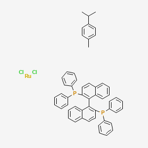 (R)-RuCl[(p-cymene)(BINAP)]Cl chemical structure (CAS 145926-28-9)