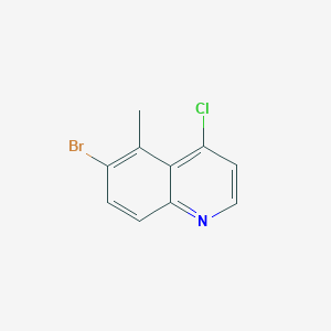 6-Bromo-4-chloro-5-methylquinoline chemical structure (CAS 1459275-73-0)