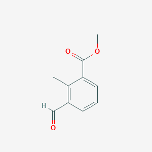 Methyl 3-formyl-2-methylbenzoate chemical structure (CAS 1460037-59-5)