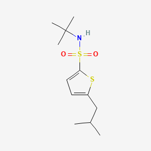 N-(tert-Butyl)-5-isobutylthiophene-2-sulfonamide chemical structure (CAS 146013-28-7)