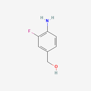 (4-Amino-3-fluorophenyl)methanol chemical structure (CAS 146019-45-6)