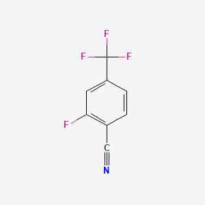 2-Fluoro-4-(trifluoromethyl)benzonitrile chemical structure (CAS 146070-34-0)