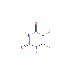 5-Iodo-6-methylpyrimidine-2,4(1H,3H)-dione chemical structure (CAS 1461-67-2)
