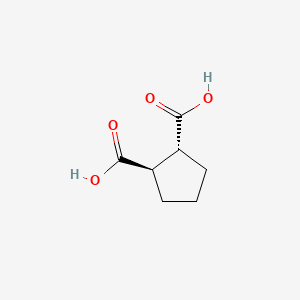 trans-Cyclopentane-1,2-dicarboxylic acid chemical structure (CAS 1461-97-8)
