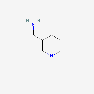 (1-Methylpiperidin-3-yl)methanamine chemical structure (CAS 14613-37-7)