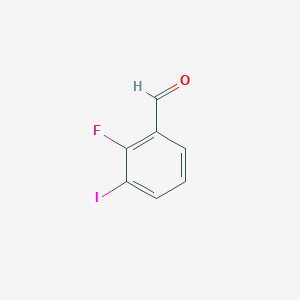 2-Fluoro-3-iodobenzaldehyde chemical structure (CAS 146137-83-9)