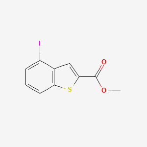 Methyl 4-iodobenzo[b]thiophene-2-carboxylate chemical structure (CAS 146137-85-1)