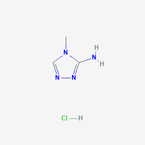 4-Methyl-4H-1,2,4-triazol-3-amine hydrochloride chemical structure (CAS 1461658-32-1)