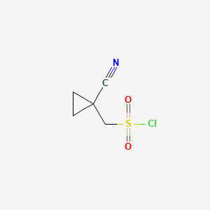 (1-Cyanocyclopropyl)methanesulfonyl chloride chemical structure (CAS 1461707-09-4)