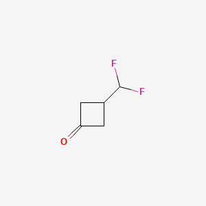 3-(Difluoromethyl)cyclobutan-1-one chemical structure (CAS 1461713-56-3)