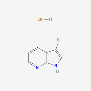3-Bromo-1H-pyrrolo[2,3-b]pyridine hydrobromide chemical structure (CAS 1461713-60-9)