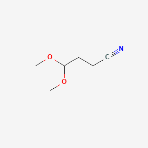 4,4-Dimethoxybutanenitrile chemical structure (CAS 14618-78-1)