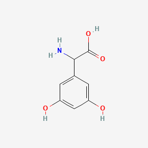 DL-3,5-dihydroxyphenylglycine chemical structure (CAS 146255-66-5)