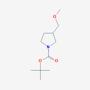 tert-Butyl 3-(methoxymethyl)pyrrolidine-1-carboxylate chemical structure (CAS 146257-05-8)