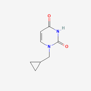 1-(Cyclopropylmethyl)pyrimidine-2,4(1H,3H)-dione chemical structure (CAS 1462994-89-3)