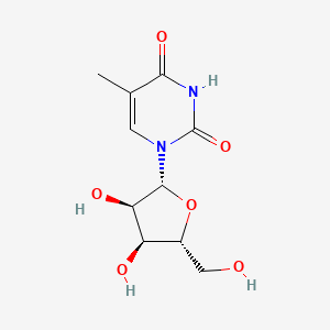 1-((2R,3R,4S,5R)-3,4-Dihydroxy-5-(hydroxymethyl)tetrahydrofuran-2-yl)-5-methylpyrimidine-2,4(1H,3H)-dione chemical structure (CAS 1463-10-1)