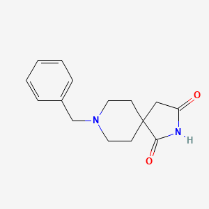 8-Benzyl-2,8-diazaspiro[4.5]decane-1,3-dione chemical structure (CAS 1463-48-5)