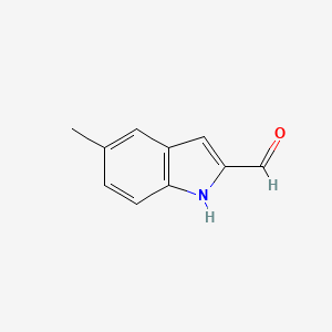 5-Methyl-1H-indole-2-carbaldehyde chemical structure (CAS 1463-60-1)