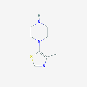 4-Methyl-5-(piperazin-1-yl)thiazole chemical structure (CAS 1463052-52-9)
