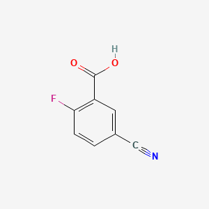 5-Cyano-2-fluorobenzoic acid chemical structure (CAS 146328-87-2)