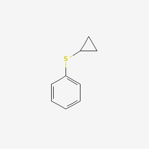 Cyclopropyl(phenyl)sulfane chemical structure (CAS 14633-54-6)