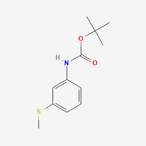 tert-Butyl (3-(methylthio)phenyl)carbamate chemical structure (CAS 146374-45-0)