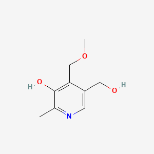 5-(Hydroxymethyl)-4-(methoxymethyl)-2-methylpyridin-3-ol chemical structure (CAS 1464-33-1)