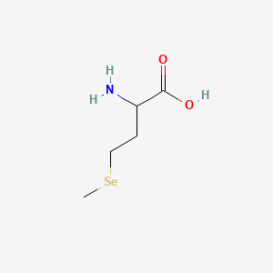 2-Amino-4-(methylselanyl)butanoic acid chemical structure (CAS 1464-42-2)