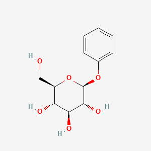 (2R,3S,4S,5R,6S)-2-(Hydroxymethyl)-6-phenoxytetrahydro-2H-pyran-3,4,5-triol chemical structure (CAS 1464-44-4)