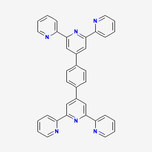 1,4-Di([2,2':6',2''-terpyridin]-4'-yl)benzene chemical structure (CAS 146406-75-9)