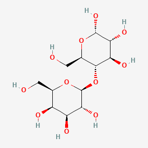 (2S,3R,4R,5S,6R)-6-(Hydroxymethyl)-5-(((2S,3R,4S,5R,6R)-3,4,5-trihydroxy-6-(hydroxymethyl)tetrahydro-2H-pyran-2-yl)oxy)tetrahydro-2H-pyran-2,3,4-triol chemical structure (CAS 14641-93-1)