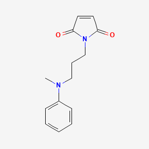 1-(3-(Methyl(phenyl)amino)propyl)-1H-pyrrole-2,5-dione chemical structure (CAS 146426-00-8)