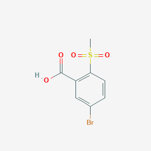 5-Bromo-2-(methylsulfonyl)benzoic acid chemical structure (CAS 146431-33-6)