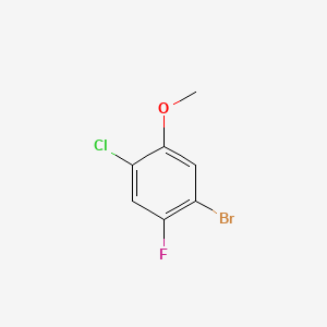 5-Bromo-2-chloro-4-fluoroanisole chemical structure (CAS 146447-18-9)