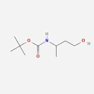 tert-Butyl (4-hydroxybutan-2-yl)carbamate chemical structure (CAS 146514-31-0)